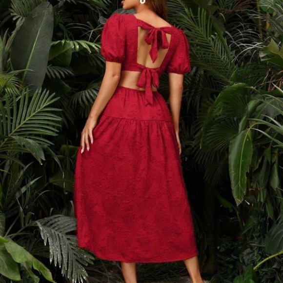 Red Preppy Womens Dress - Picture 2 of 5